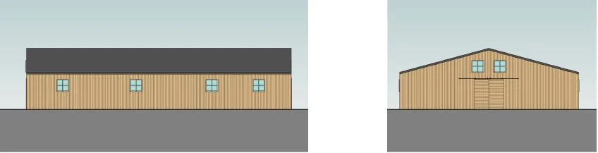 Published elevation drawings for equestrian facilities in North Yorkshire